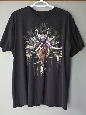 Black Short Sleeve World Of Warcraft The Horde Graphic Tee Men's Size XL